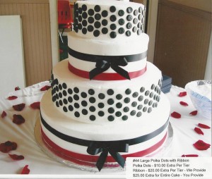 44 Large Polka Dots with Ribbon